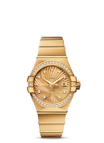 Omega Constellation Co-Axial 31 Yellow Gold / Diamond / Champagne Supernova